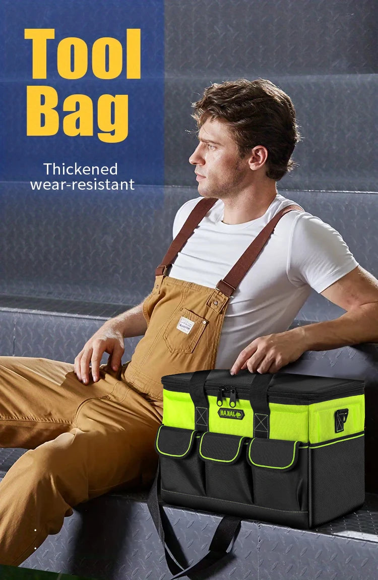 Heavy-Duty Open Top Tool Bag – Large Storage for Tradesmen