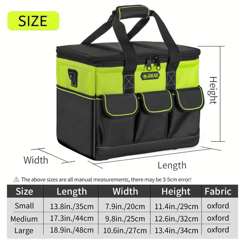 Heavy-Duty Open Top Tool Bag – Large Storage for Tradesmen