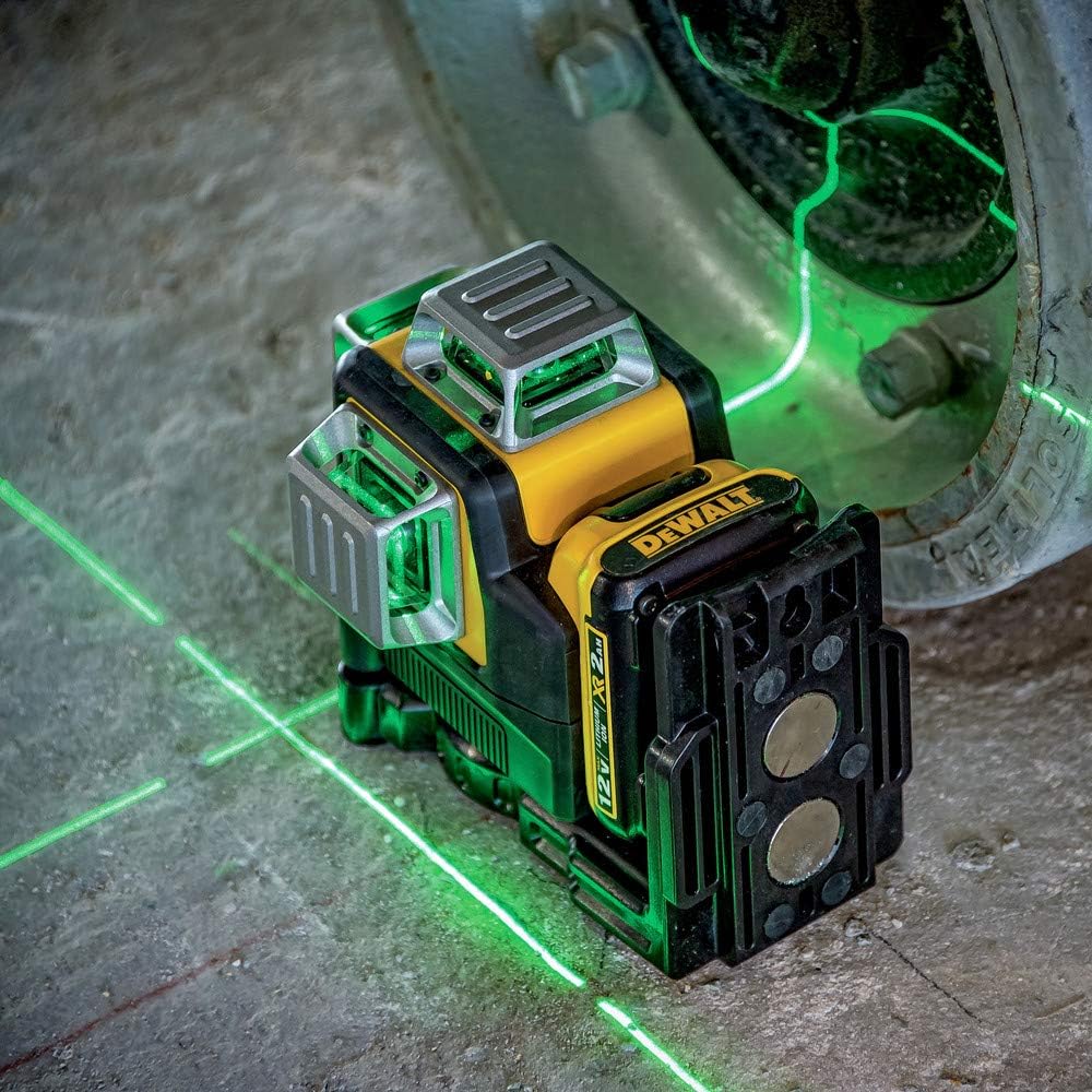 DeWalt DW089LG 12V 360° Green Laser Level – Triple 360° Line Layout with Lithium Battery