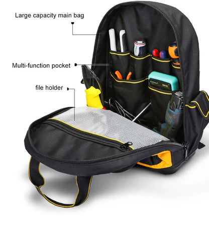 Heavy-Duty Canvas Tool Bag – Shoulder Backpack