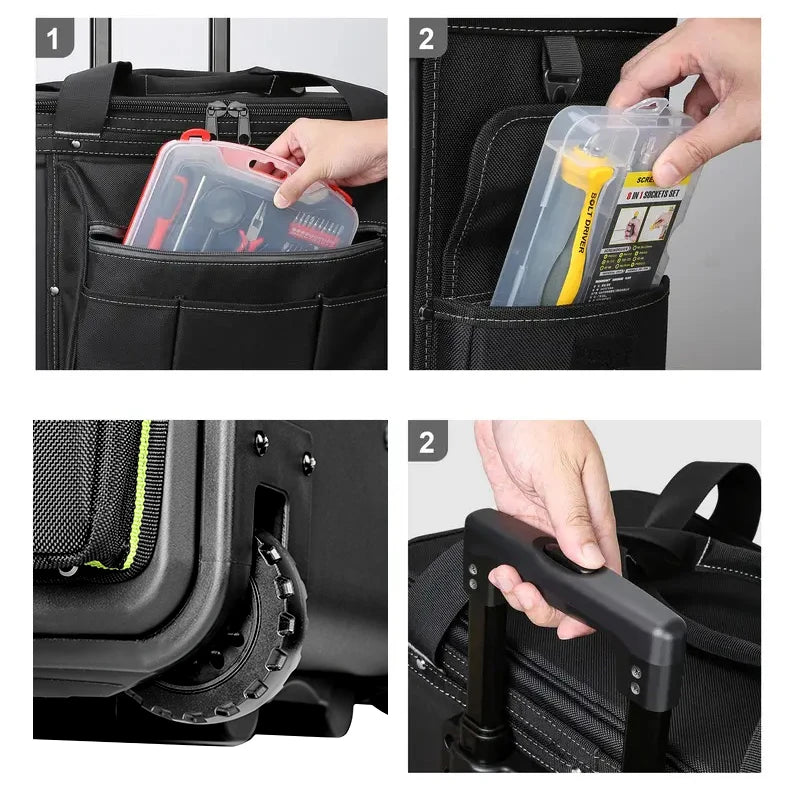 Heavy-Duty Rolling Tool Bag – Large Capacity & Wear-Resistant