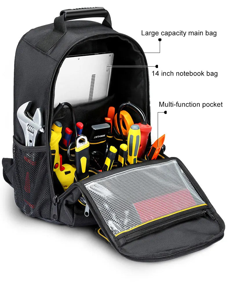 Heavy-Duty Canvas Tool Bag – Shoulder Backpack